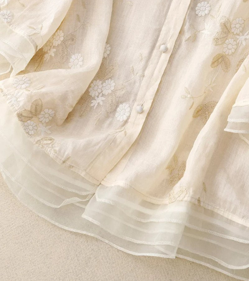 Bellerose - Geborduurd vintage overhemd